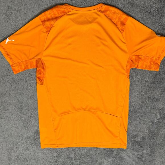 Ivory Coast National Soccer Team Puma Jersey Mens M Orange 2014 - Picture 2 of 7